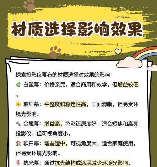 投影仪配置幕布怎么选尺寸？如何根据空间选择合适的幕布？